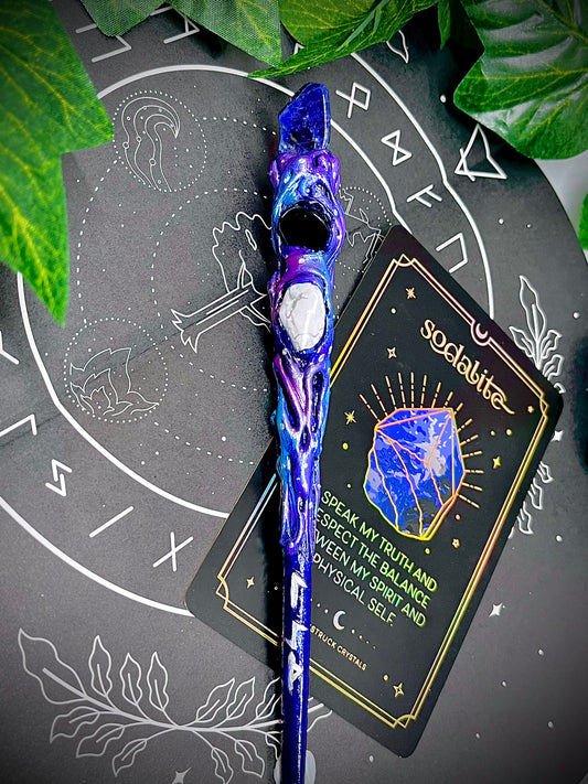 The Night Seerer- Handmade Crystal Wand