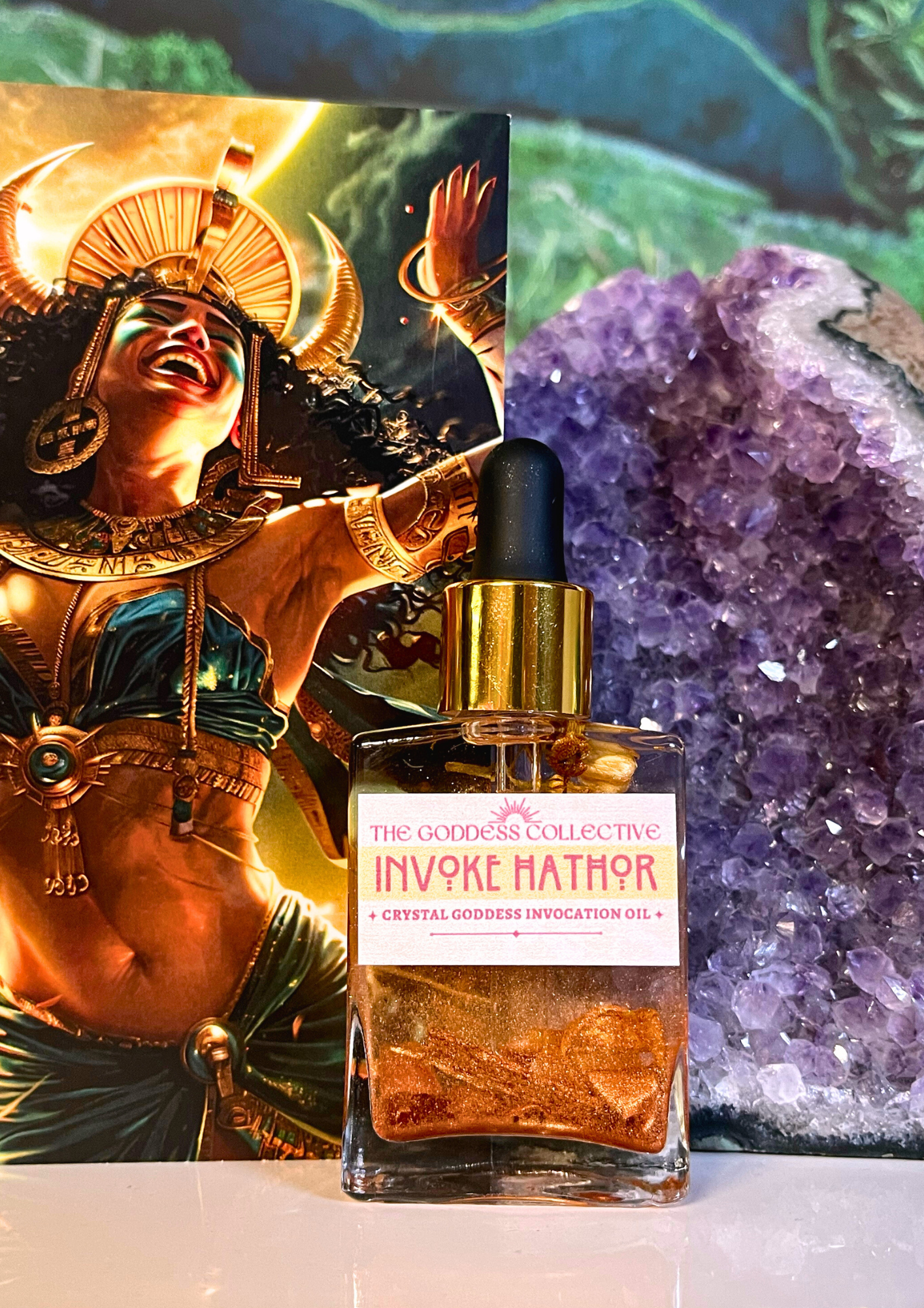 Hathor Goddess Oil | Devotional Ritual Oil for Love, Joy & Confidence