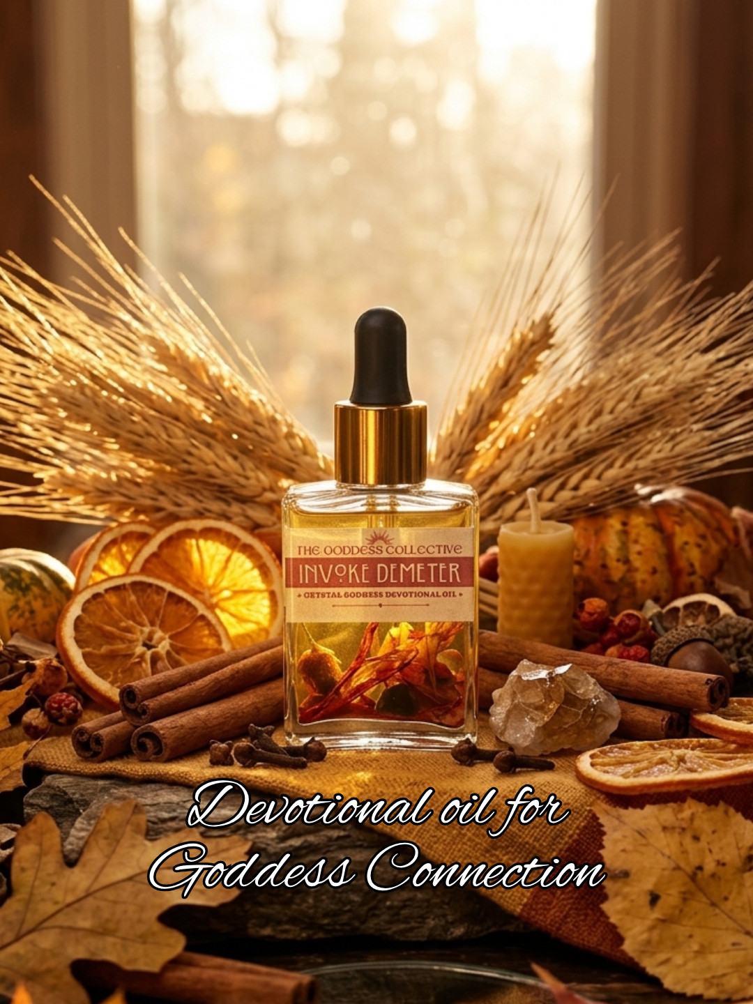 Demeter Goddess Devotional Oil | Harvest, Nourishment & Abundance Ritual Oil | Motherhood, Comfort & Seasonal Flow