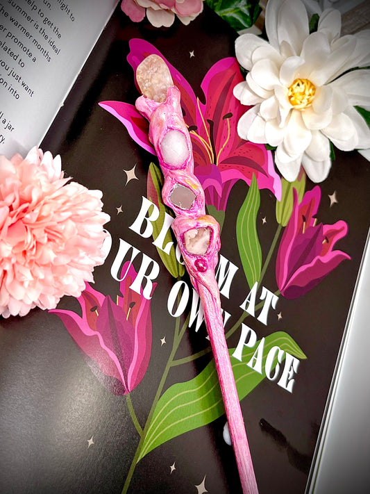 The Fearless Dreamweaver- Handmade Crystal Wand