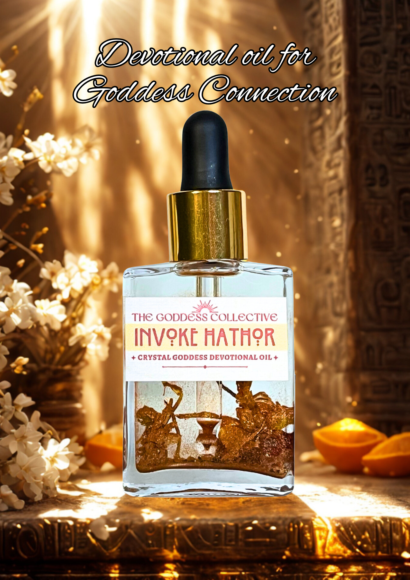 Hathor Goddess Oil | Devotional Ritual Oil for Love, Joy & Confidence