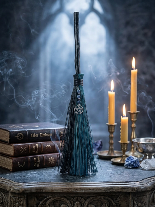 Blue Besom ✧ Sodalite & Pentacle Charm