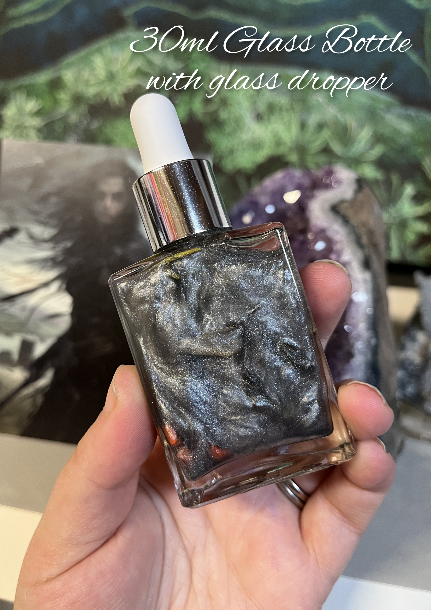 The Morrigan Goddess Oil | Protection, Strength & Transformation Ritual Oil | Devotional Oil for Courage, Sovereignty