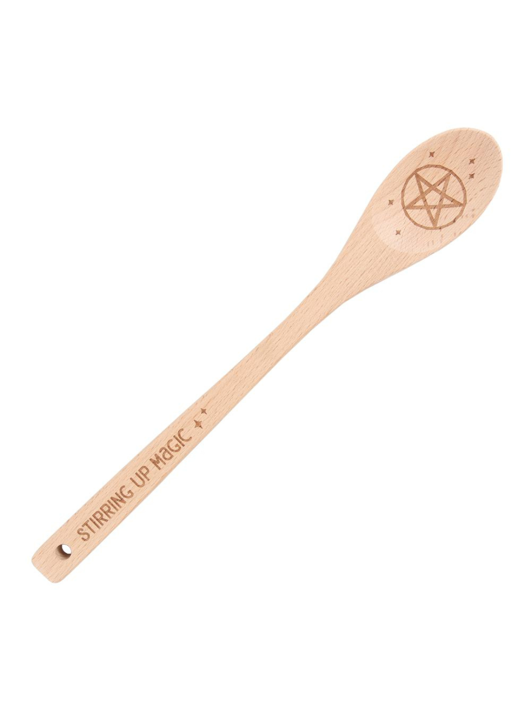 "Stirring up Magic" Kitchen Witch Wooden Spoon
