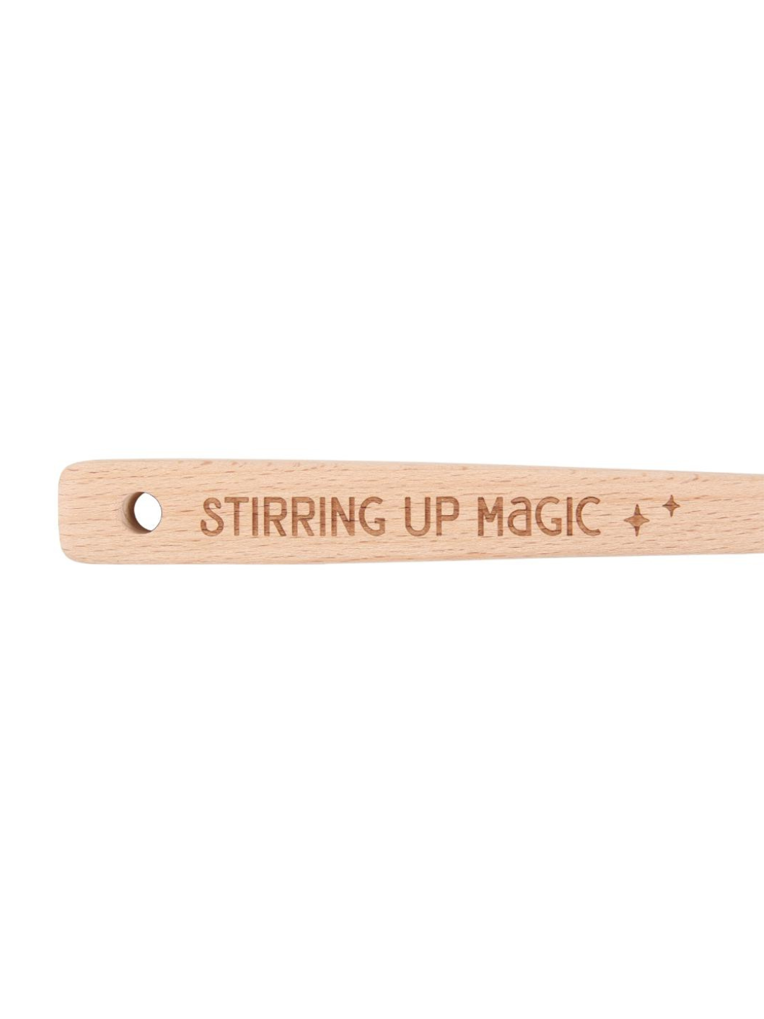 "Stirring up Magic" Kitchen Witch Wooden Spoon