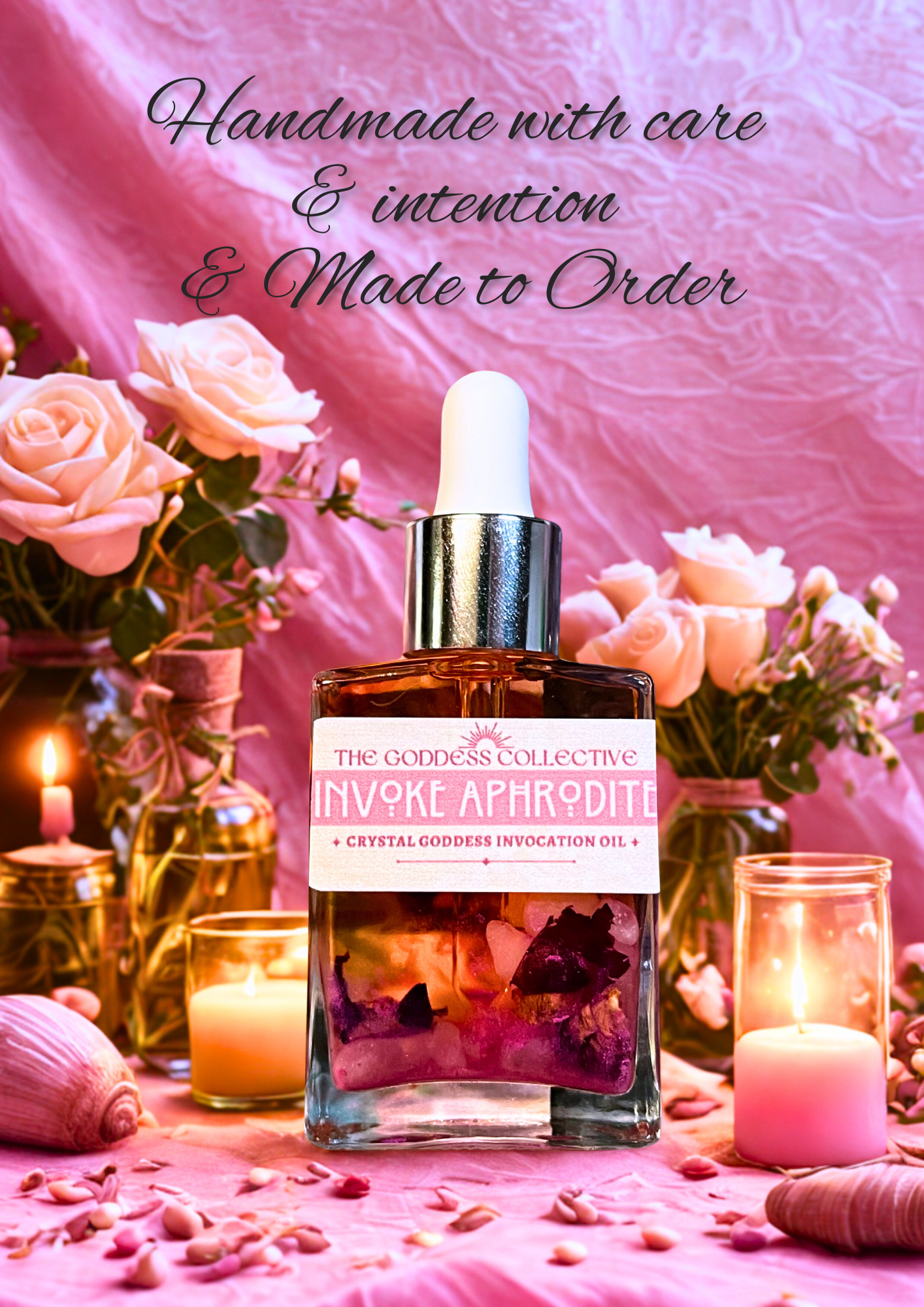 Aphrodite Goddess Oil | Devotional Ritual Oil for Love, Beauty & Self-Connection