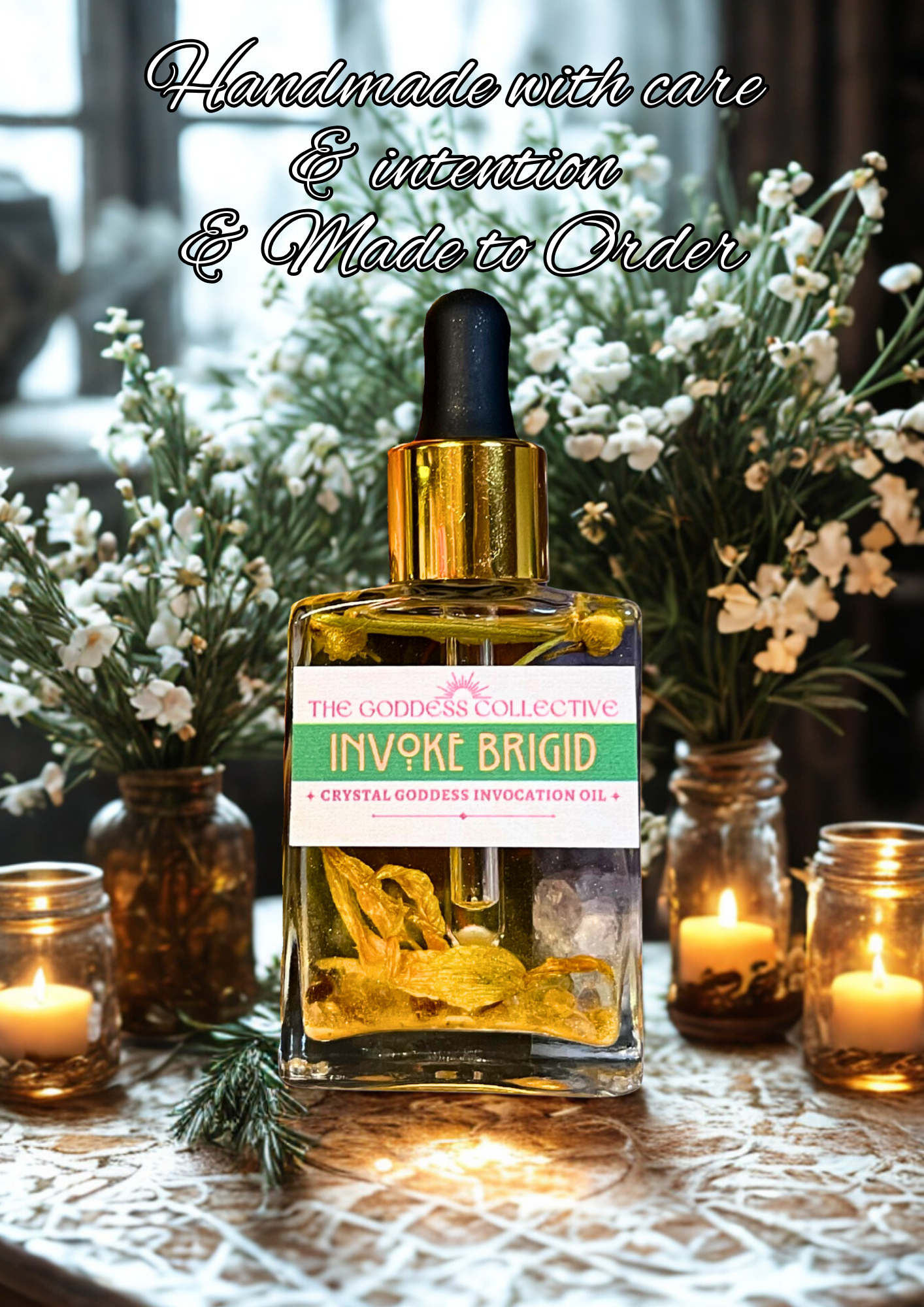 Brigid Goddess Oil | Devotional Ritual Oil for Creativity, Healing & Abundance