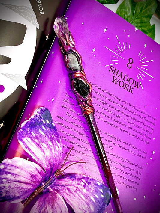 Guardian of the Veil- Handmade Crystal Wand