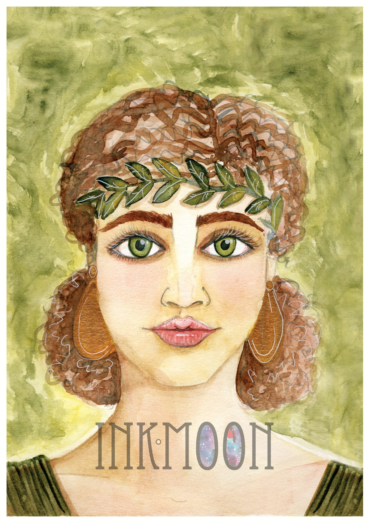 Artemis Devotional Art Print - Greek Goddess of the Moon, the Hunt, & Sovereignty