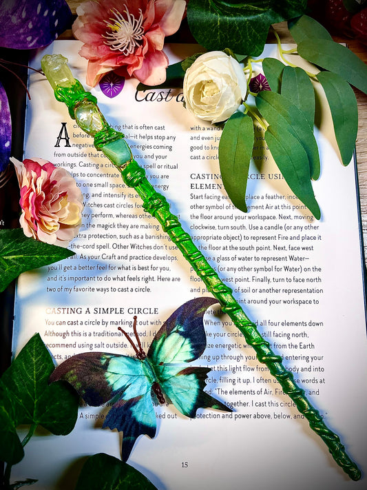 Golden Grove Enchanter Crystal Wand