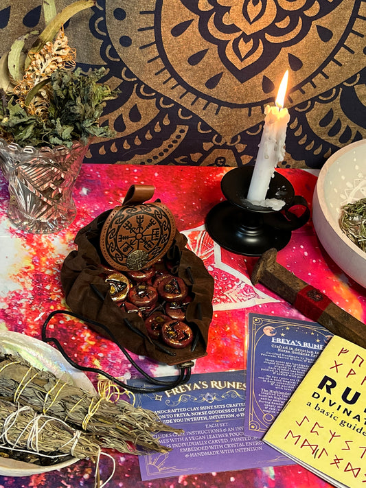 Freya’s Seidrflame Runes - Tigers Eye