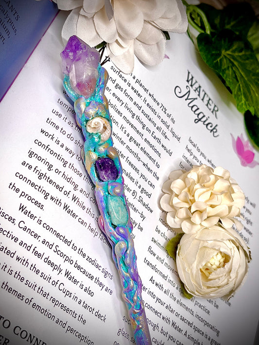 The Selkie’s Songcaller Crystal Wand