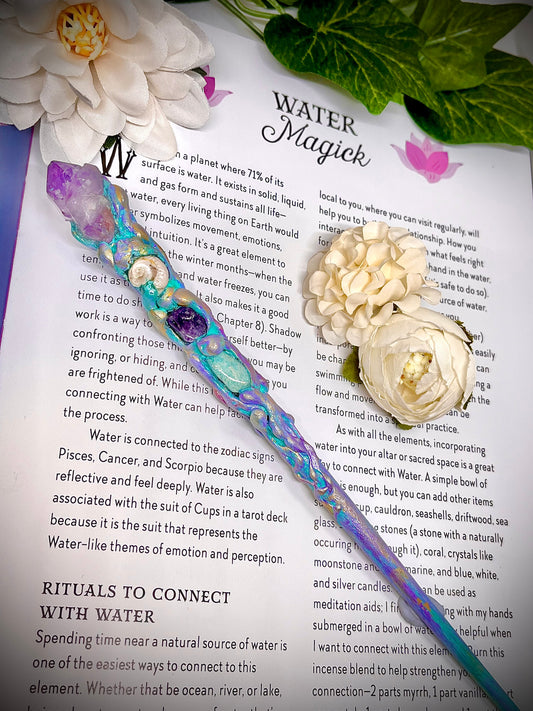 The Selkie’s Songcaller Crystal Wand