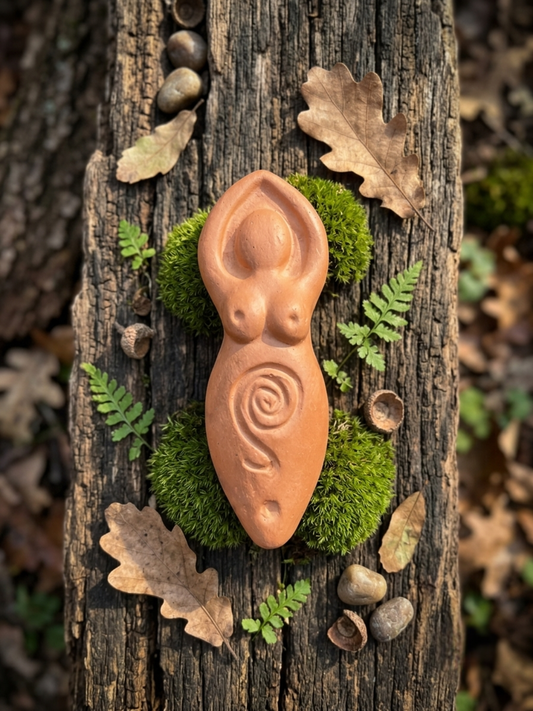 Sligachan Fae Handcrafted Altar Goddess - Natural