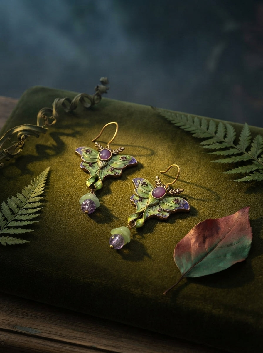 Luna Moth Earrings