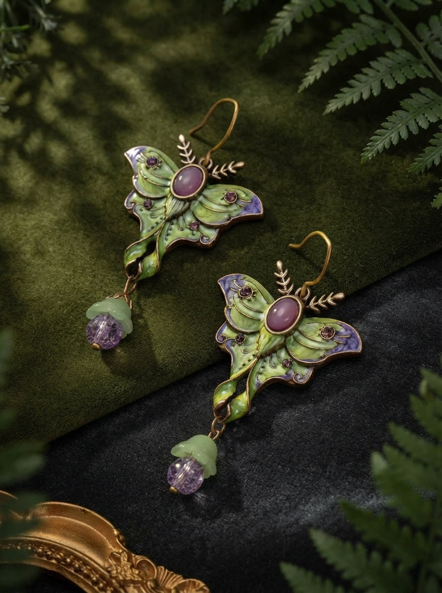Luna Moth Earrings