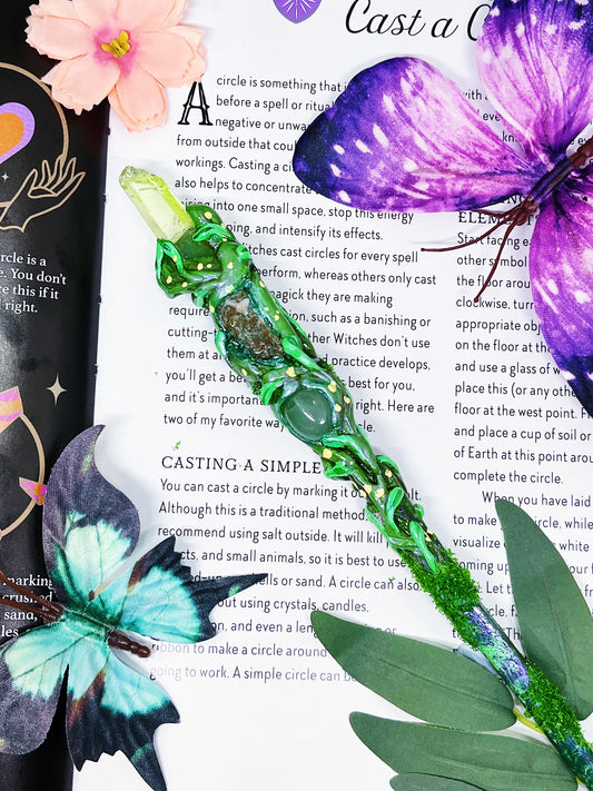 “Fairy Glen Enchanter” Handmade Crystal Wand