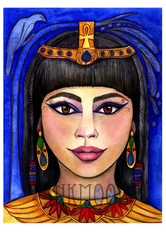 Isis (Auset) Devotional Art Print - Egyptian Mother Goddess of Magic, Sovereignty & Healing