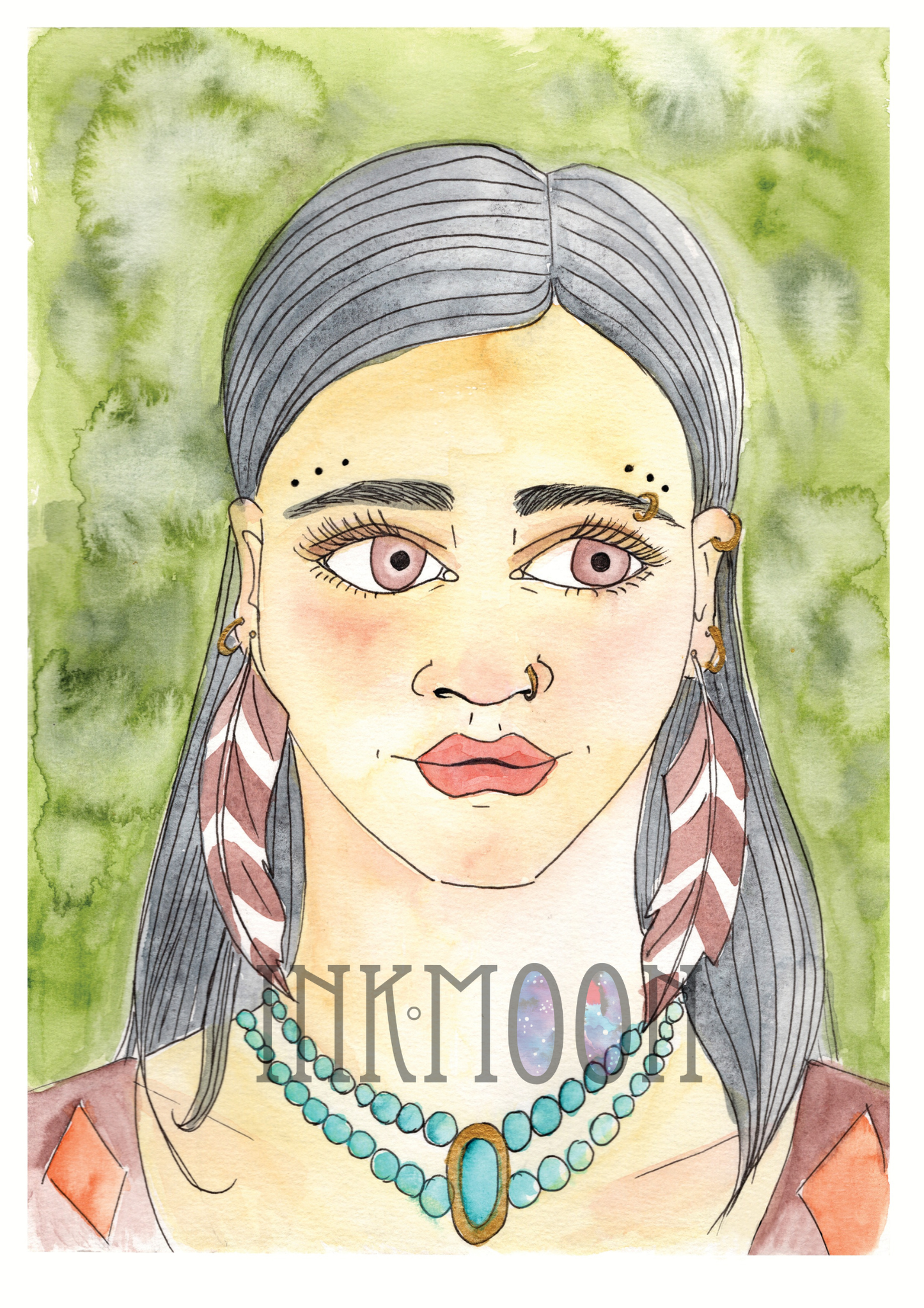 Ixchel Devotional Art Print - Mayan Goddess of the Moon, Fertility, Healing, & Feminine Wisdom