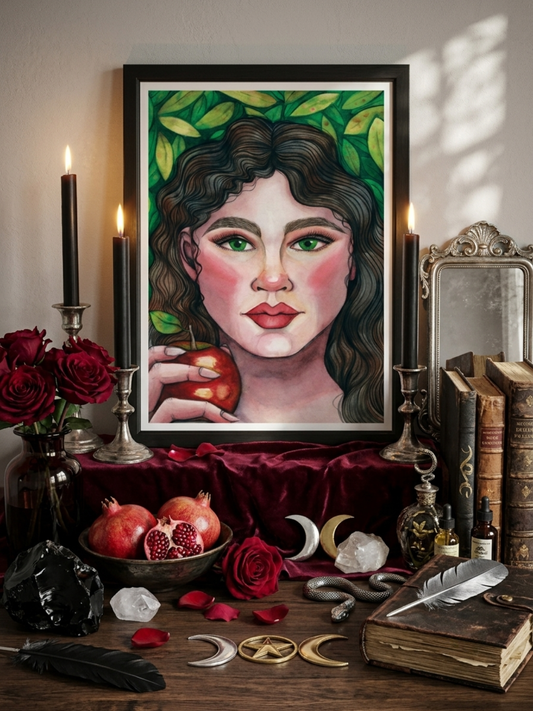 Lilith Devotional Art Print - Goddess of Freedom, Sensuality, & Sovereignty