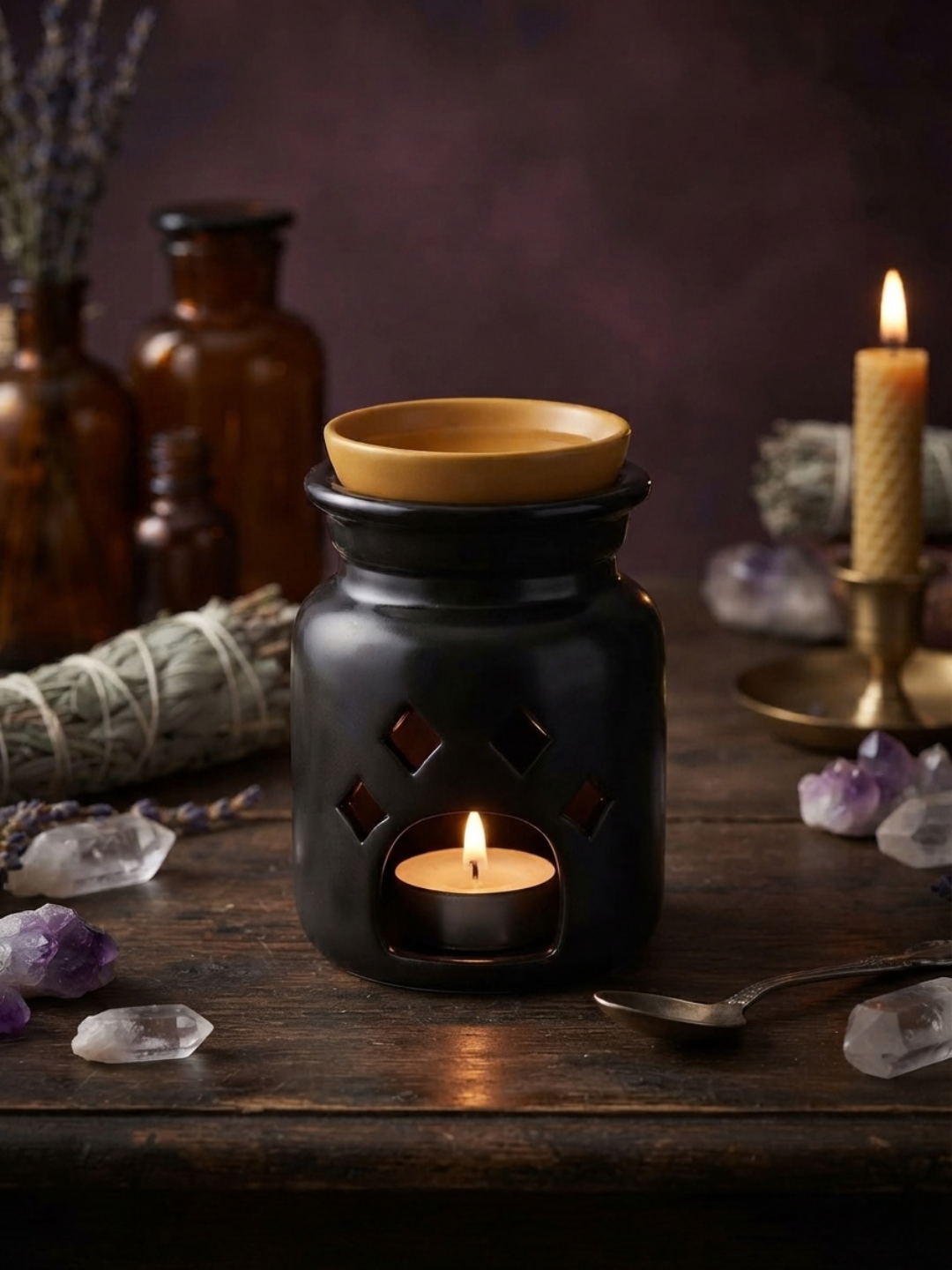 Spider Silk Serum Potion Bottle Oil Burner & Wax Warmer