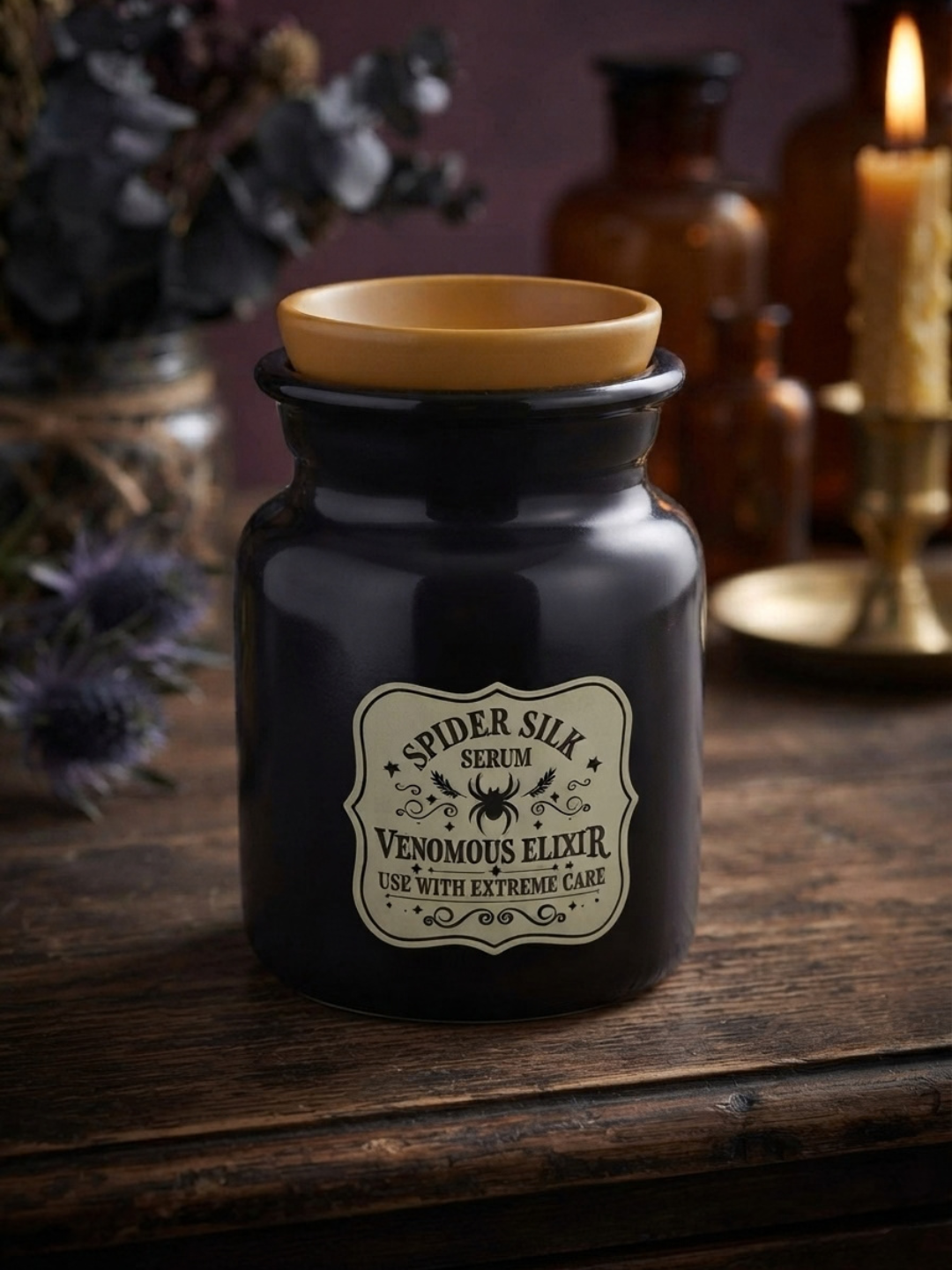 Spider Silk Serum Potion Bottle Oil Burner & Wax Warmer