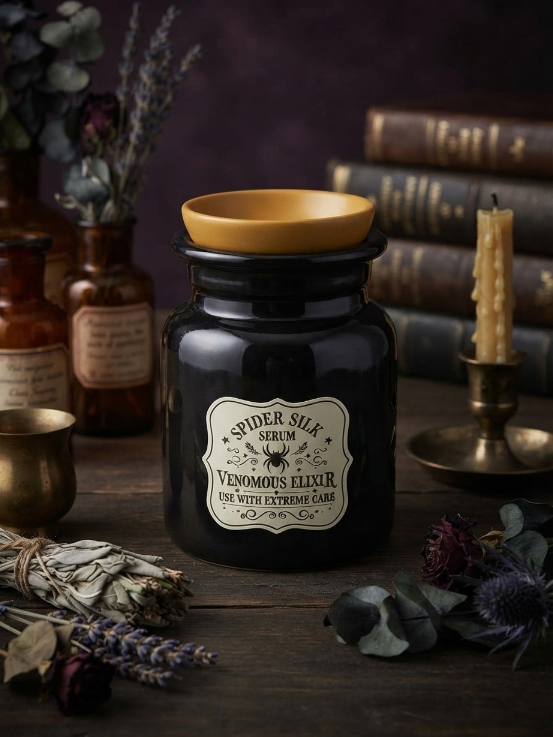 Spider Silk Serum Potion Bottle Oil Burner & Wax Warmer