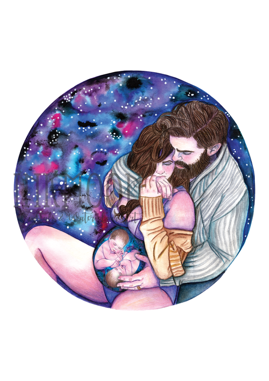 Awaiting Your Arrival Twins Art Print