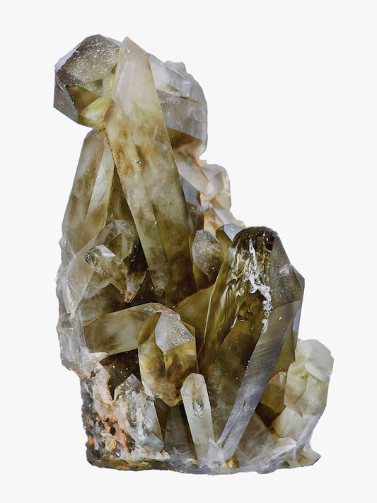 Large Smoky Citrine Cluster