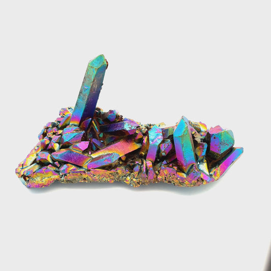 Titanium Rainbow Aura Cluster