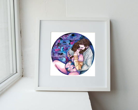 Awaiting Your Arrival Twins Art Print