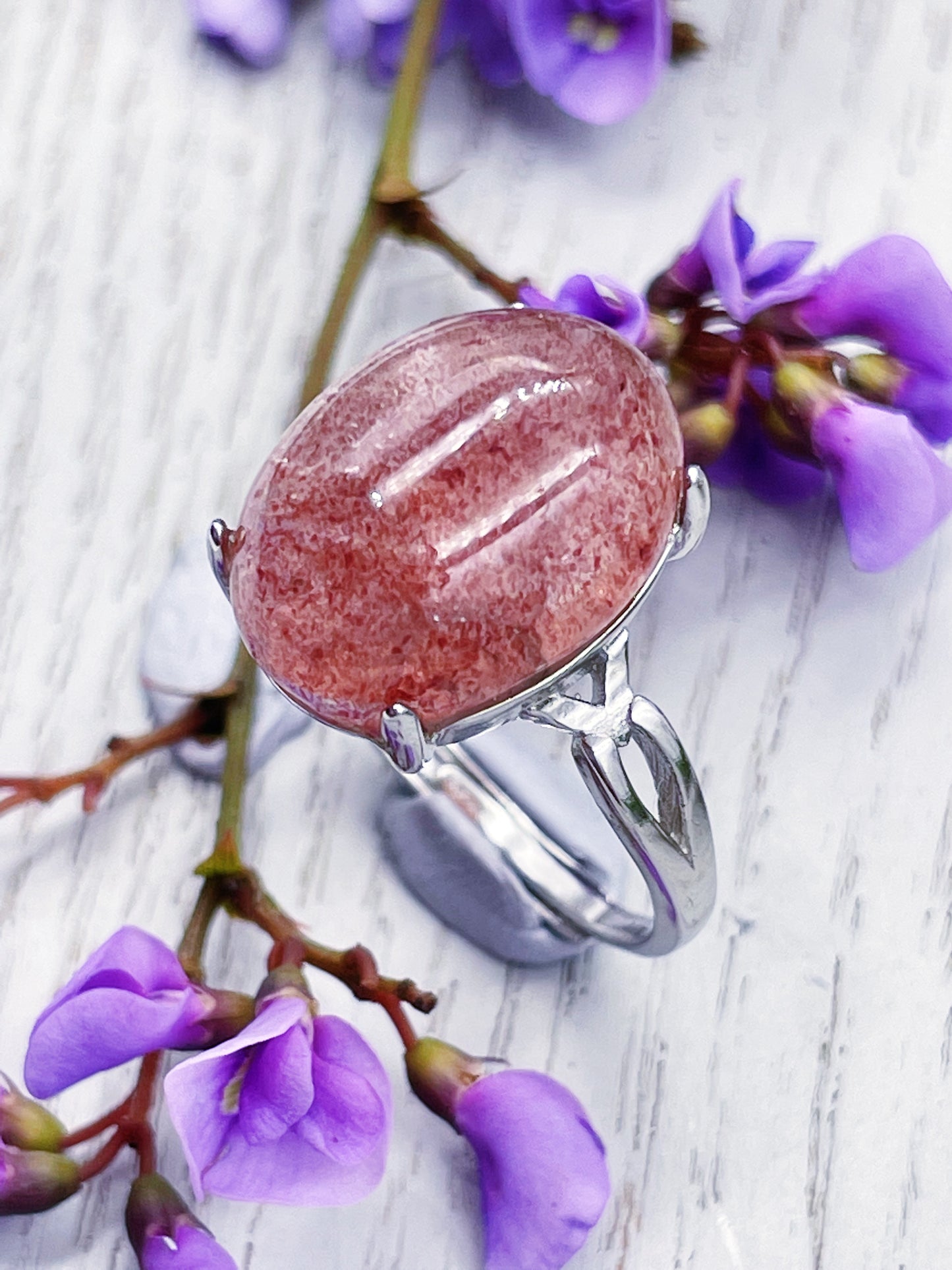 Strawberry Quartz Ring