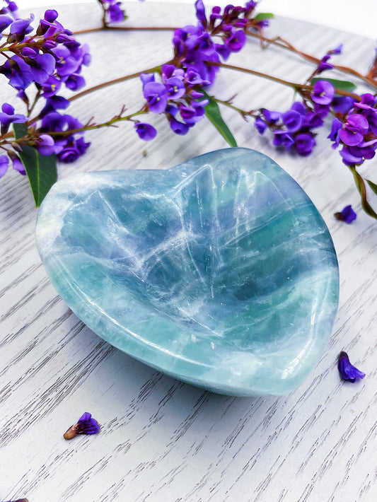 Green Fluorite Heart Bowl