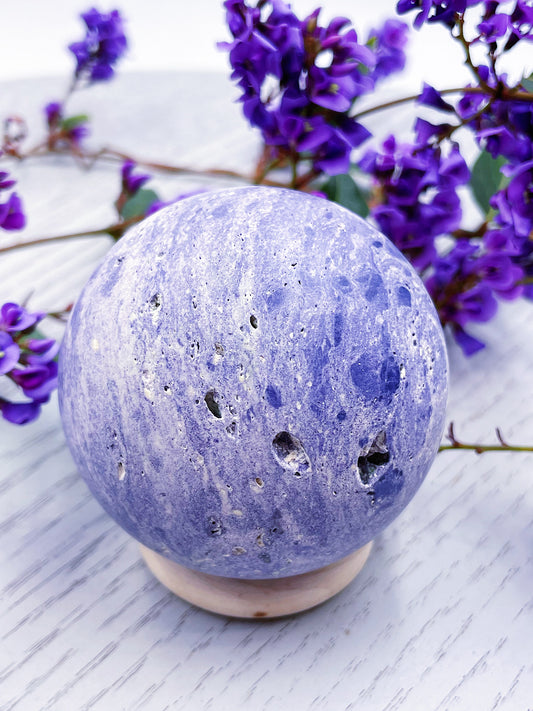 Silky Fluorite Sphere - Rare