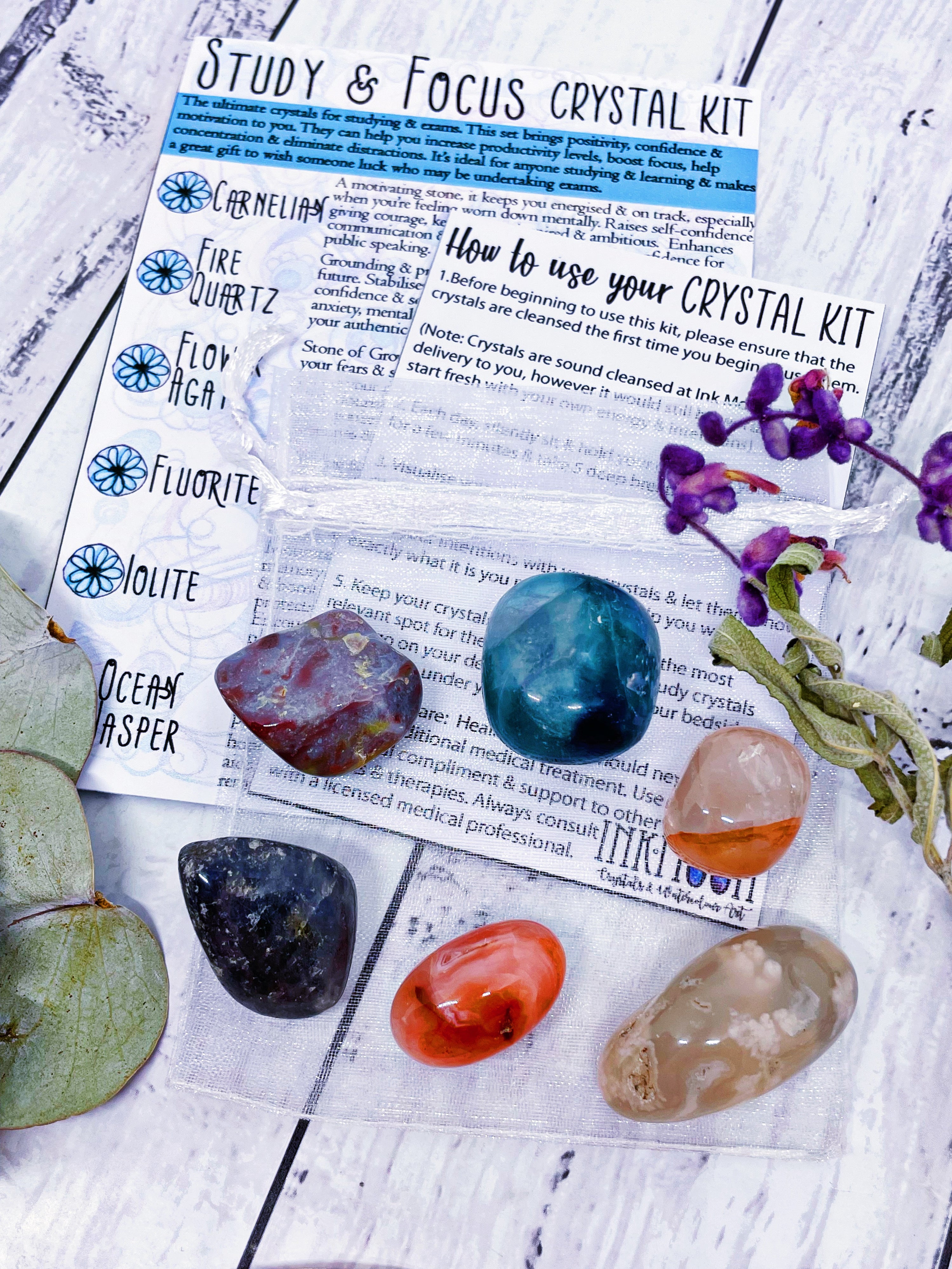 Study & Focus Crystal Kit – Ink Moon
